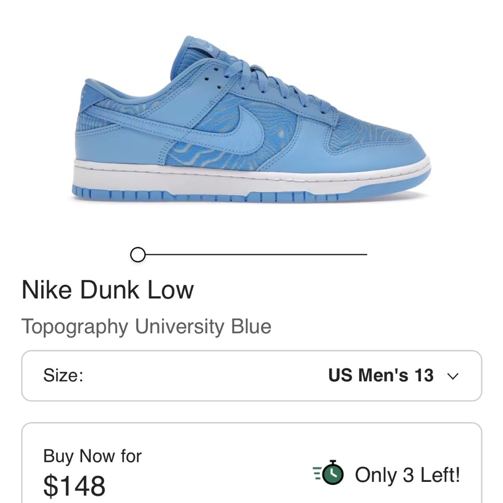 Nike Dunk Low PRM University Blue Sneakers